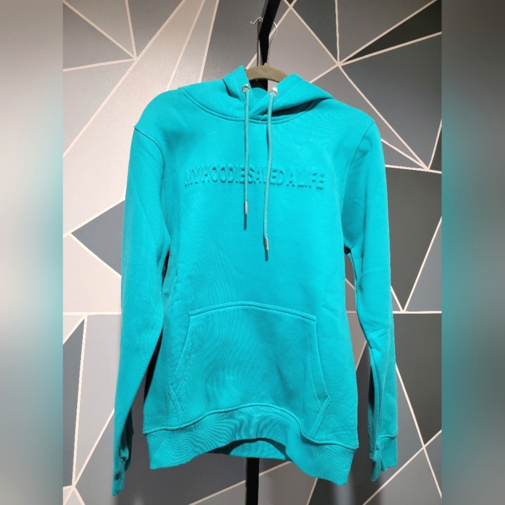 Teal Puffed Letter End Yulin Sweatshirt